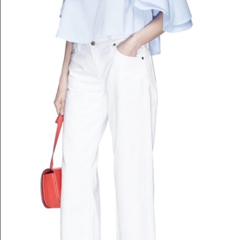 Nicholas Cold Shoulder Ruffle Top - Picture 2 of 8